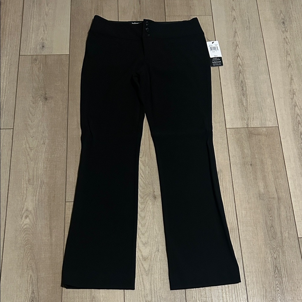 Ladies Black Boot-Cut Pants